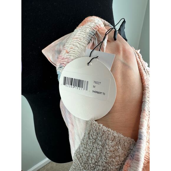 NWT BOHO ME Deep V-Neck Tank Dress in sherbert- Medium - Picture 8 of 8